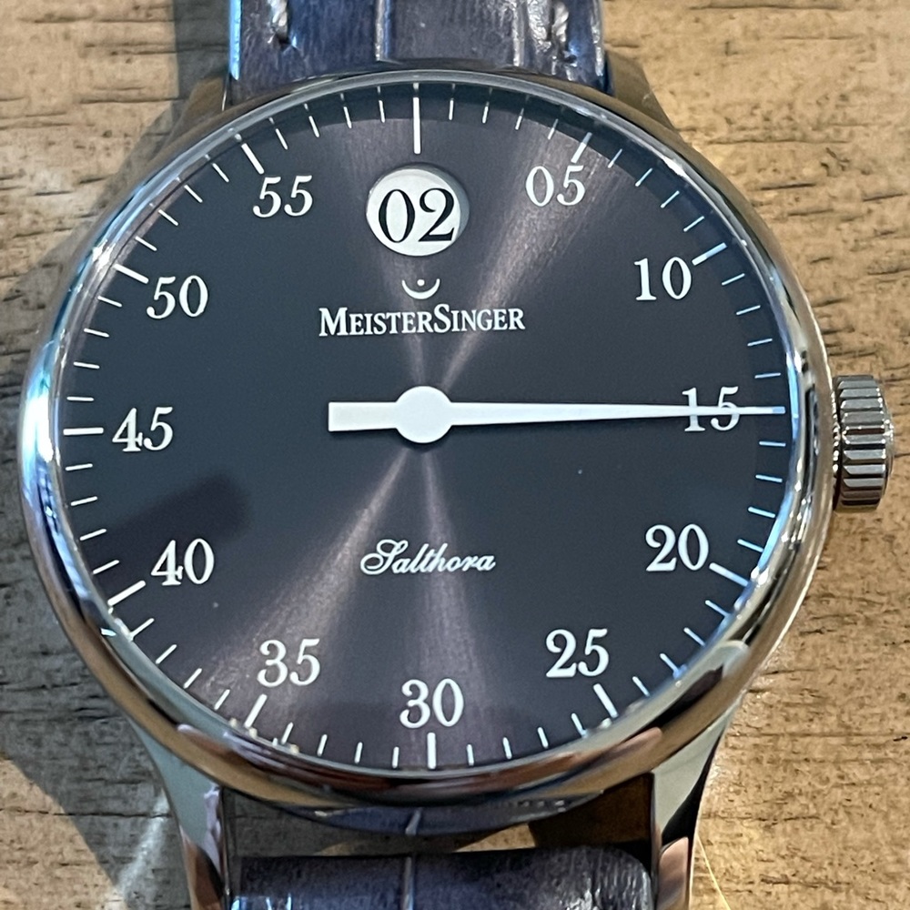 Meistersinger Salthora Jumping Hour Men’s watch